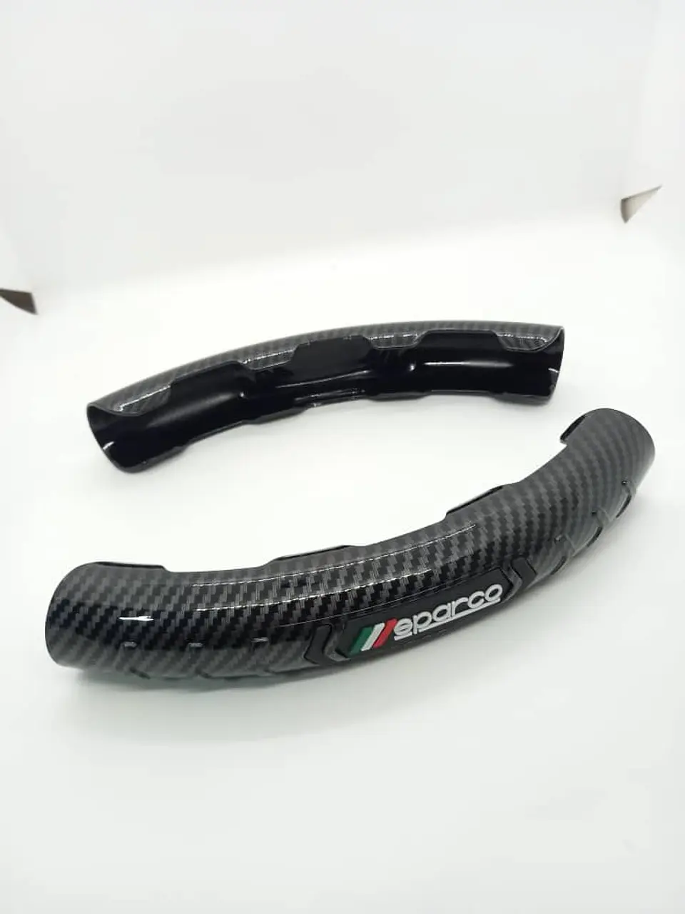 Cubre volante cubierta embellecedor antideslizante de auto, 2 piezas 16