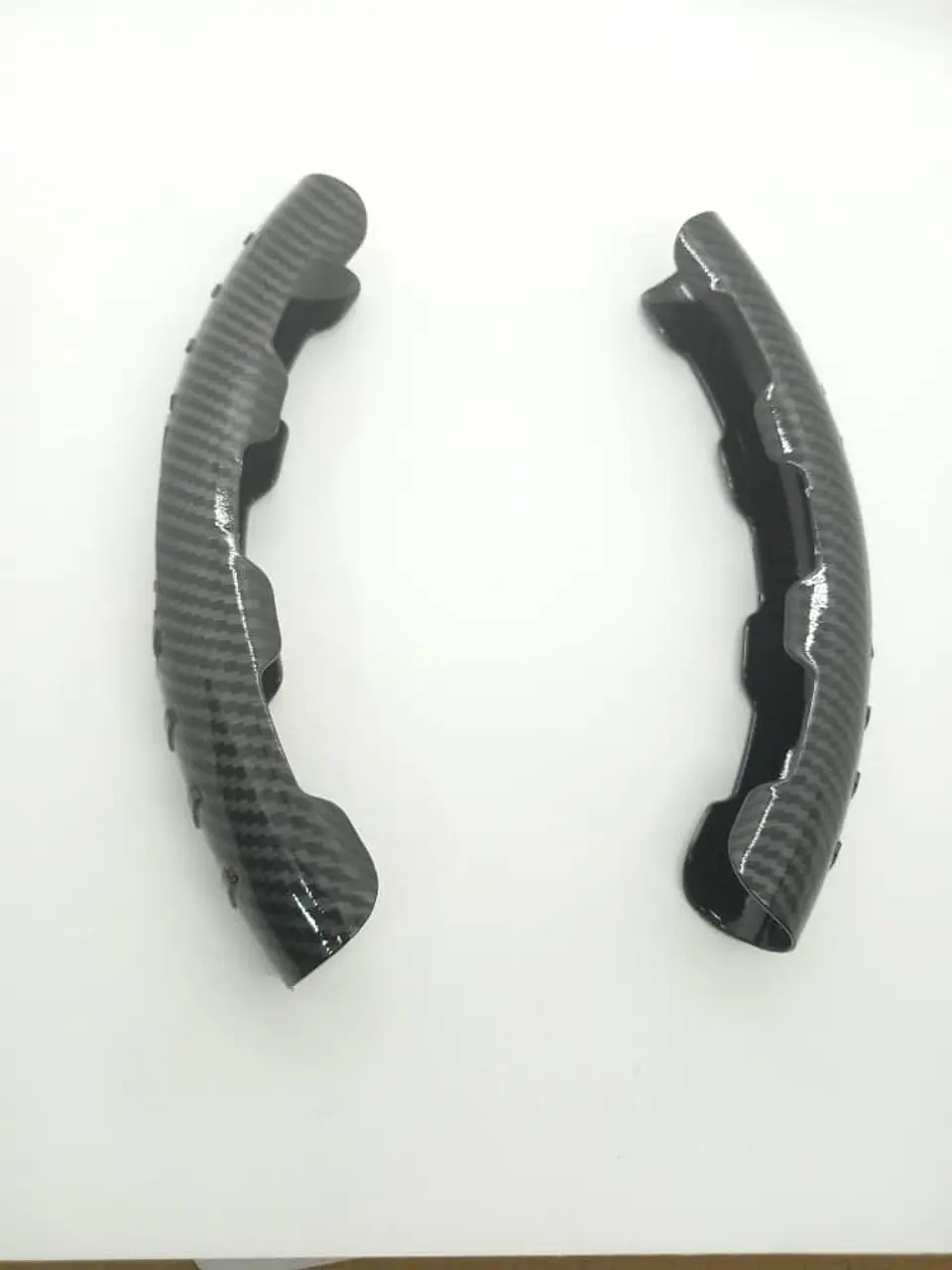 Cubre volante cubierta embellecedor antideslizante de auto, 2 piezas 18