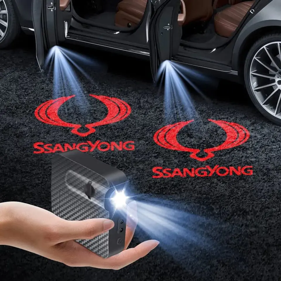 X2 luces LED cortesía puertas (a batería triple A) - Ssangyong 1