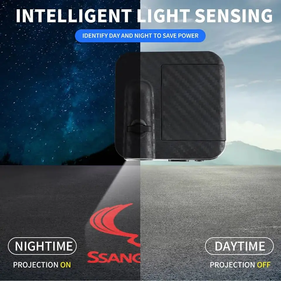 X2 luces LED cortesía puertas (a batería triple A) - Ssangyong 5