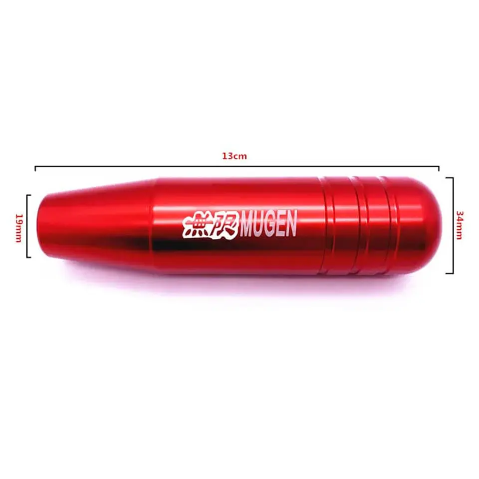 Pomo perilla palanca cambios aluminio 13cm Mugen - Rojo 3