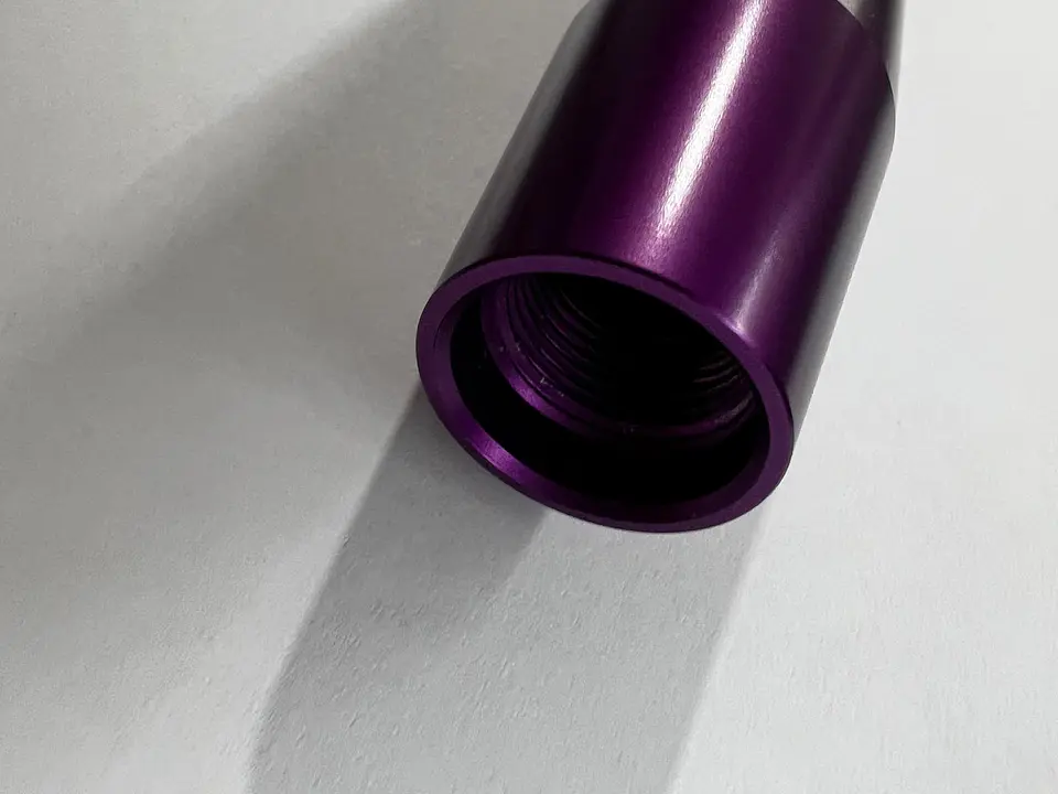 Pomo perilla palanca cambios aluminio 13cm Mugen - Morado 12