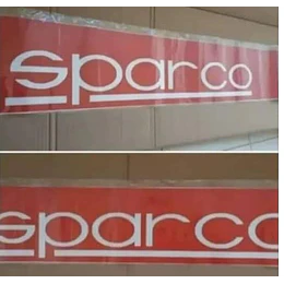 Pegatina para parabrisas delantero de autos, pegatina con logotipo de Sparco colores disponibles: rojo, azul, negro medidas 130 x 21cm