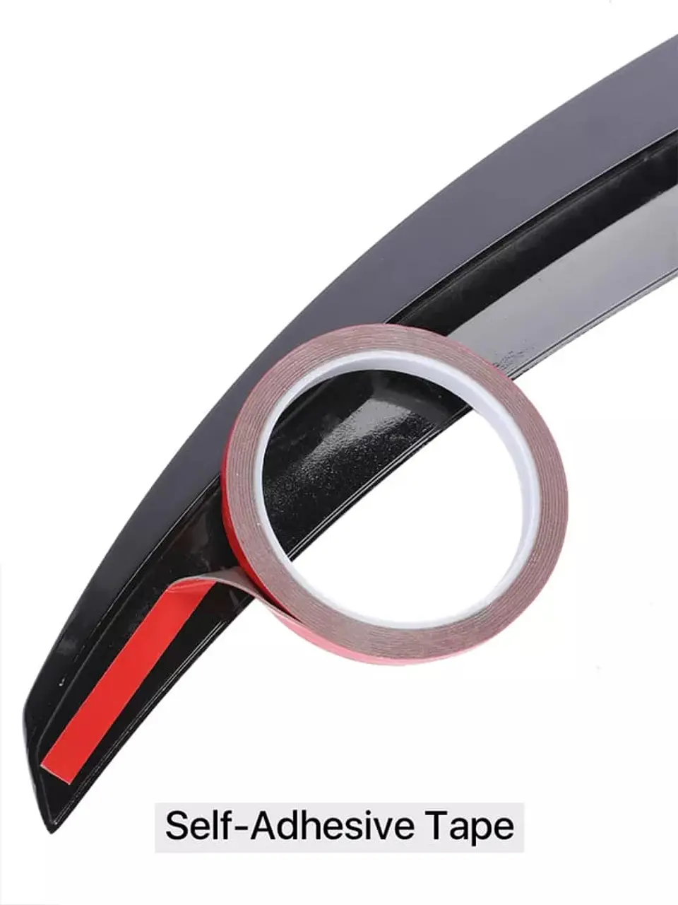 Lip Alerón trasero de goma NEGRO BRILLANTE GLOSS para maletero 20
