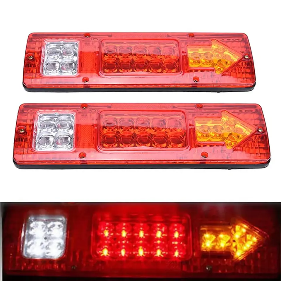 Par de focos led traseros 12V para Camiones, tricimotos, carro 3
