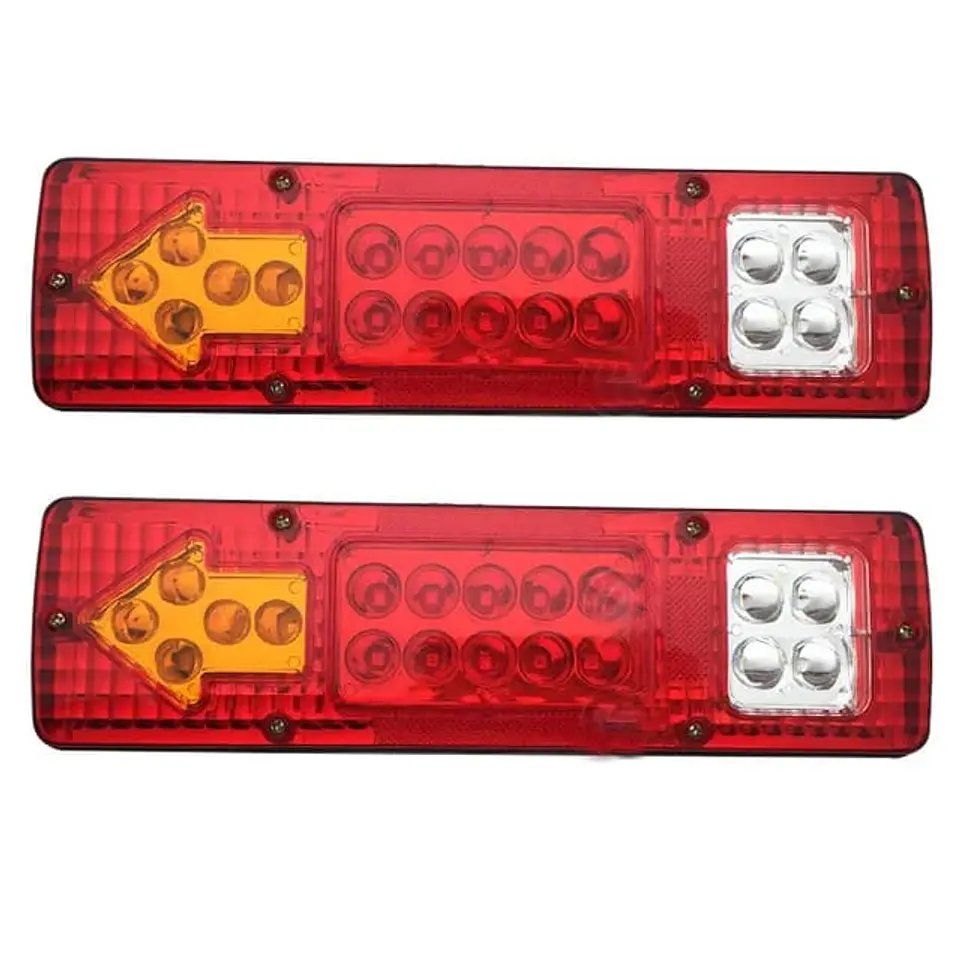 Par de focos led traseros 12V para Camiones, tricimotos, carro 7
