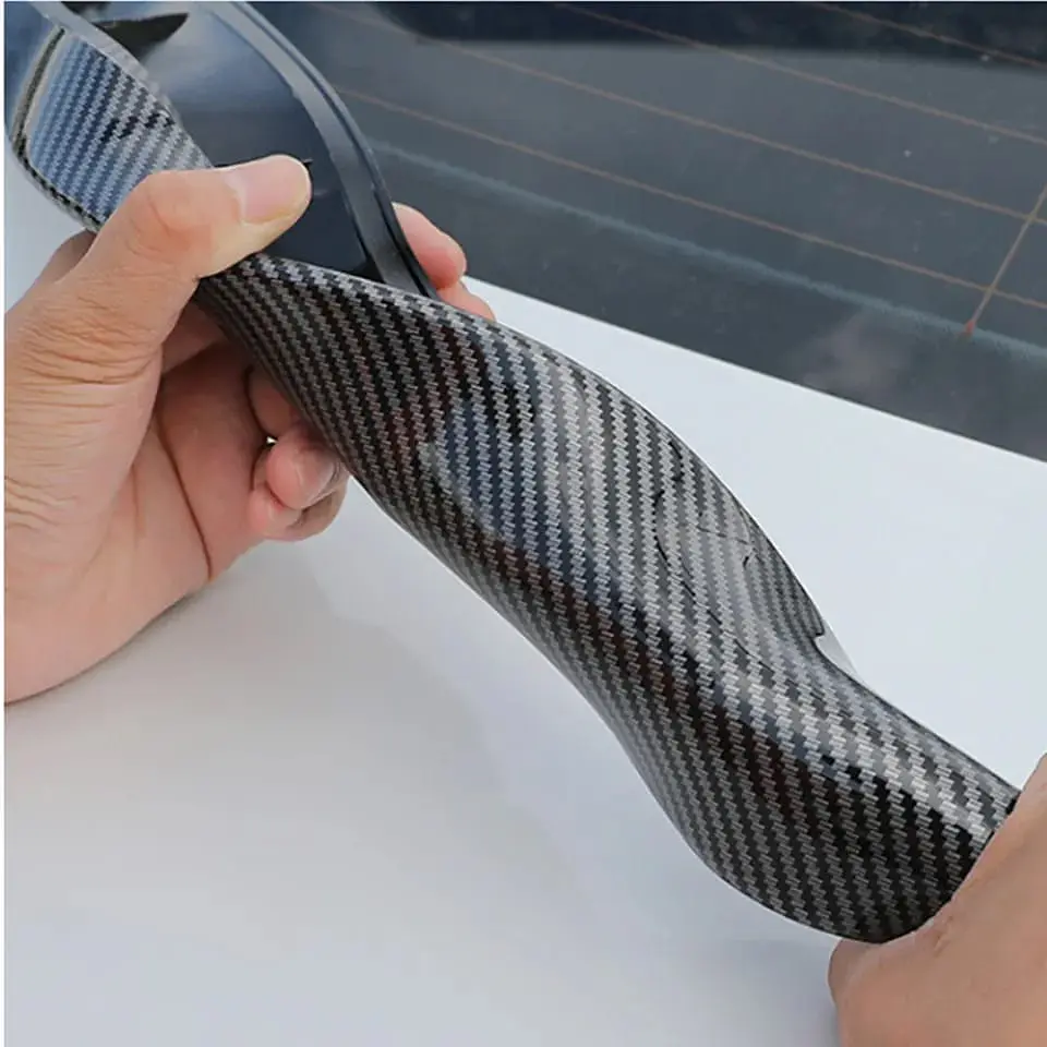 Lip Alerón trasero de goma Tipo fibra de carbono 1
