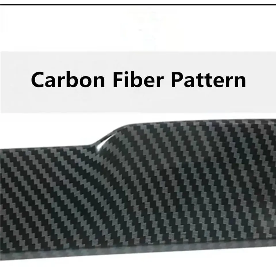 Lip Alerón trasero de goma Tipo fibra de carbono 2