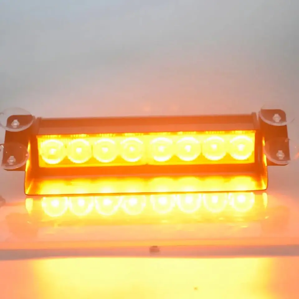 Luz baliza estroboscópica parabrisas - Amarillo 3