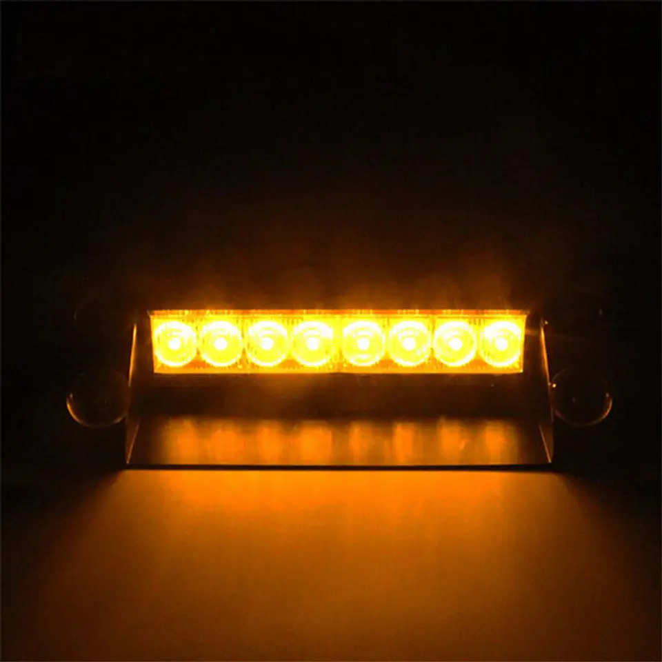 Luz baliza estroboscópica parabrisas - Amarillo 4