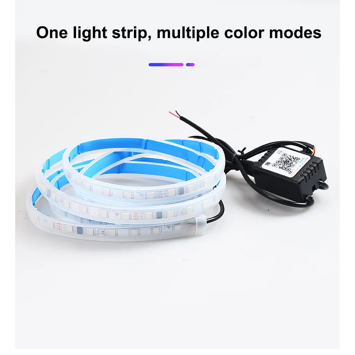 Tiras de Decoración Led para capot de autos, luces RGB  5