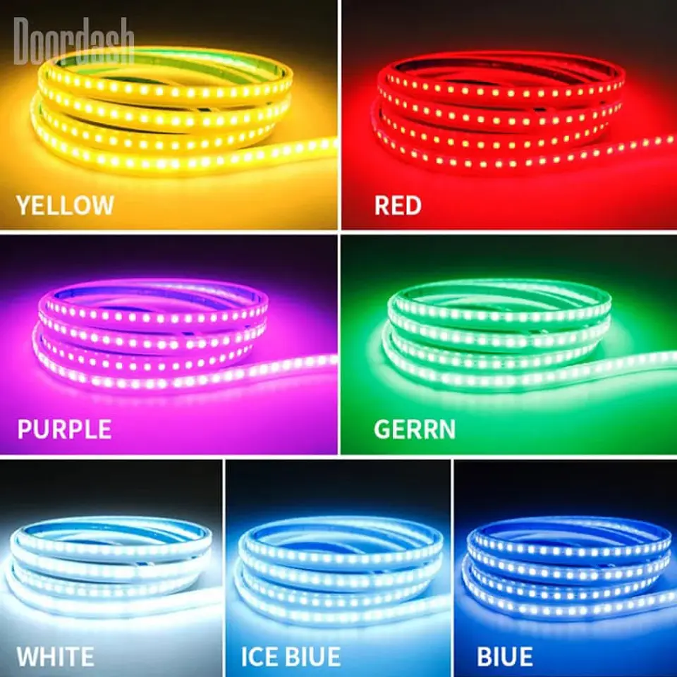 Tiras de Decoración Led para capot de autos, luces RGB 8