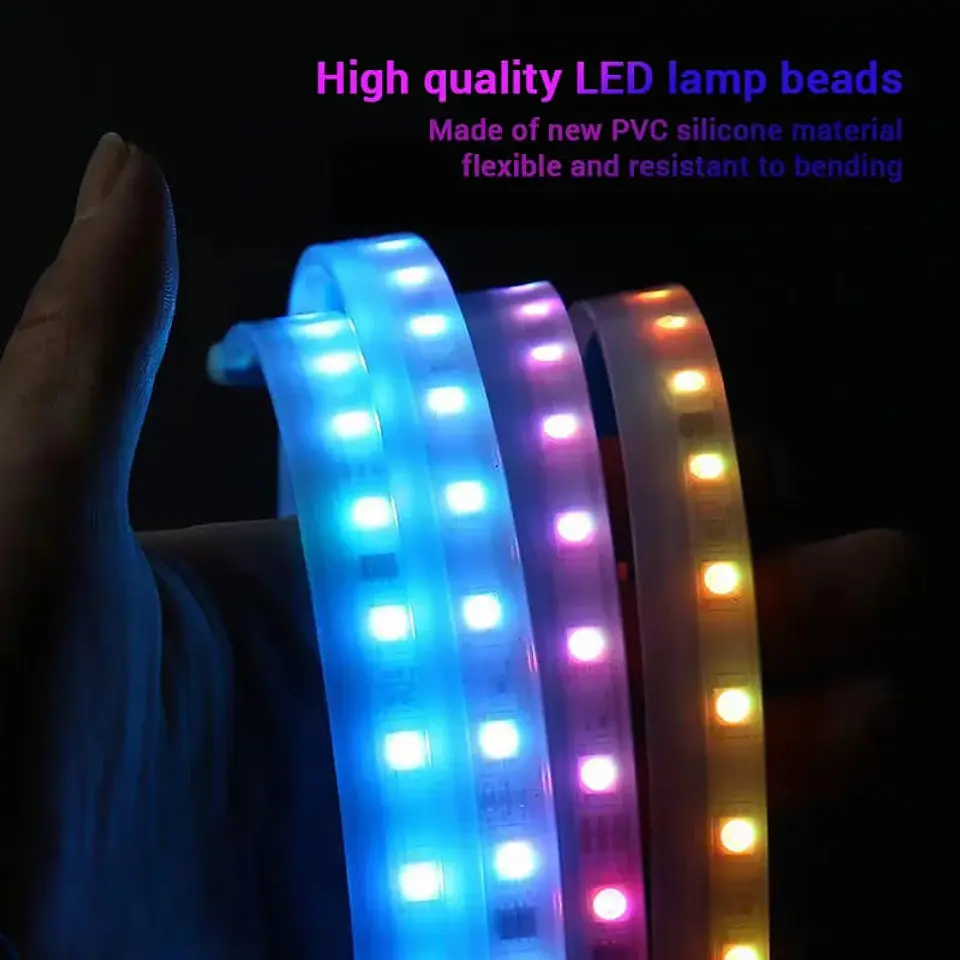 Tiras de Decoración Led para capot de autos, luces RGB 15