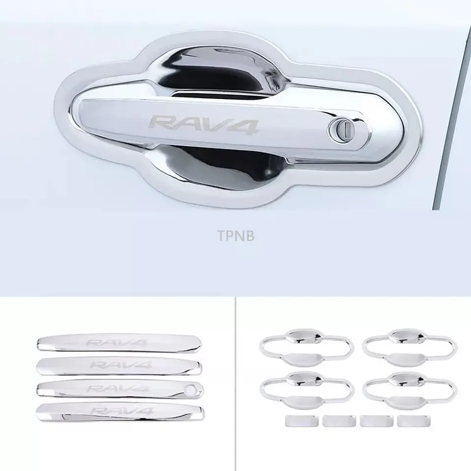 Moldura cubierta manija acero inox. - Toyota RAV4 XA50 1