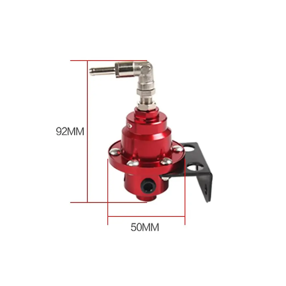 Regulador de presión de Bencina Combustible Universal rojo 7
