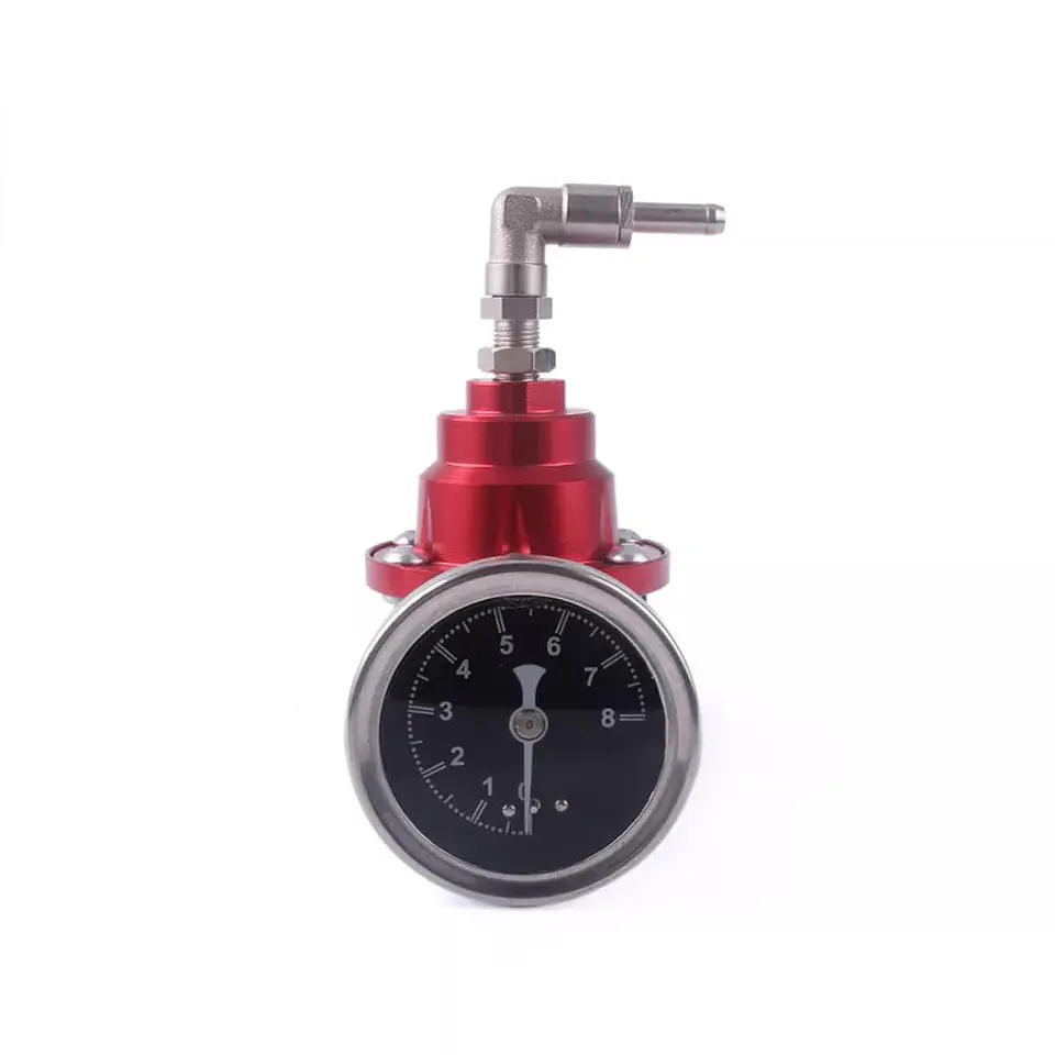 Regulador de presión de Bencina Combustible Universal rojo 11