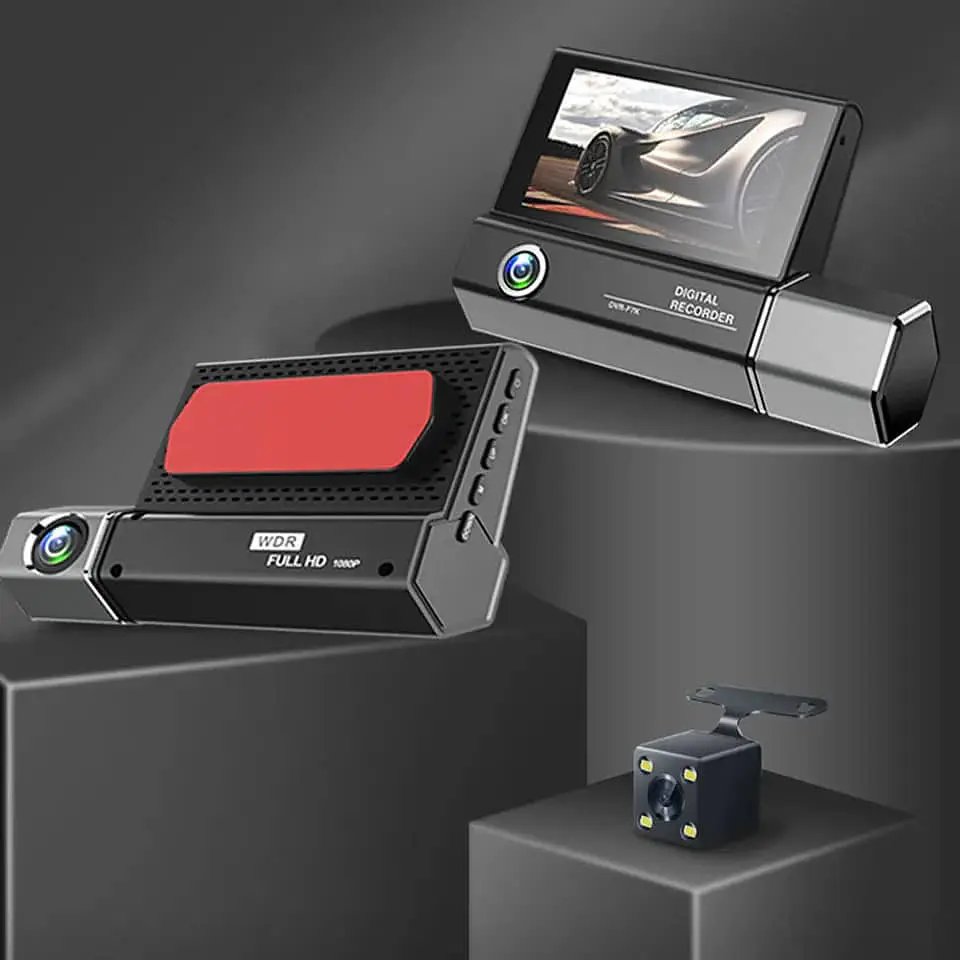 Camara Dvr de autos full HD 1080p 3 en 1 1