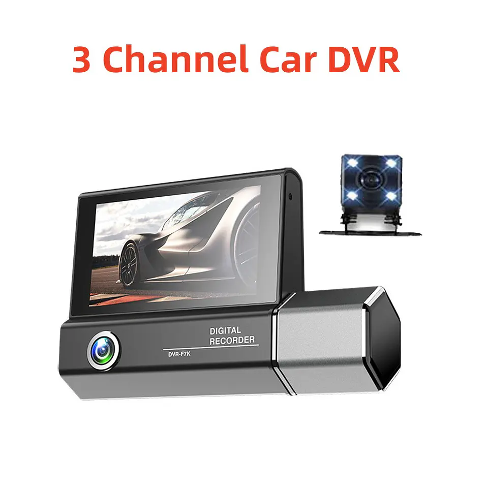 Camara Dvr de autos full HD 1080p 3 en 1 3