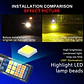 Par ampolletas LED bicolor 9005 4800Lm 12V - Blanco con amarillo - Miniatura 10