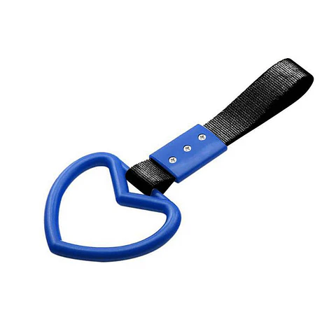 Correa decorativa auto forma corazón - Azul