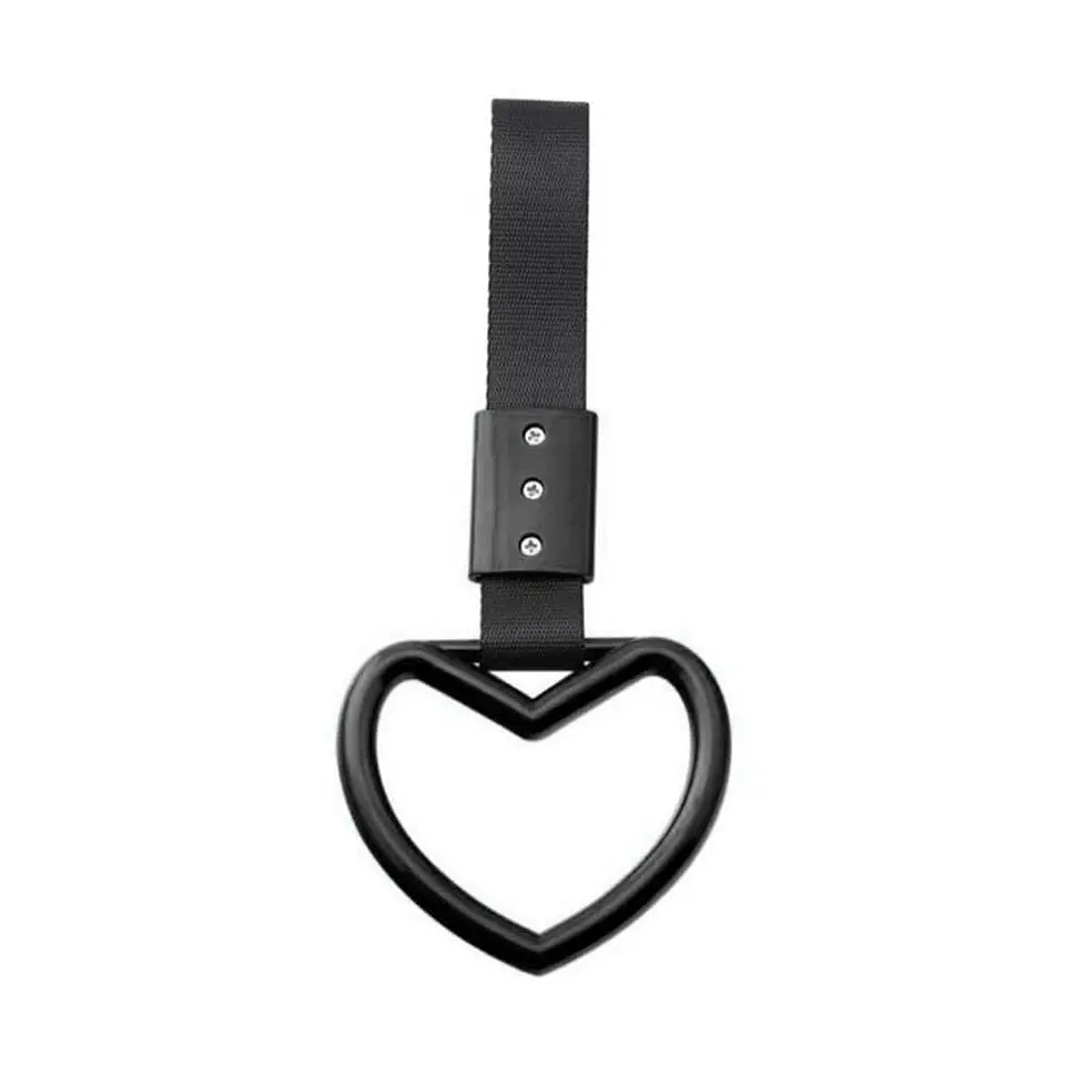 Correa decorativa auto forma corazón - Negro 2
