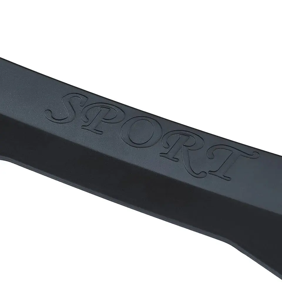 Alerón trasero plastico tunning tipo BMW color Negro Mate con letras 2