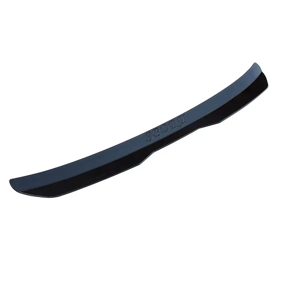 Alerón trasero plastico tunning tipo BMW color Negro Mate con letras 3