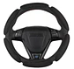Funda cubre Volante de autos standard 38cm ergonómico con goma negro - Miniatura 3