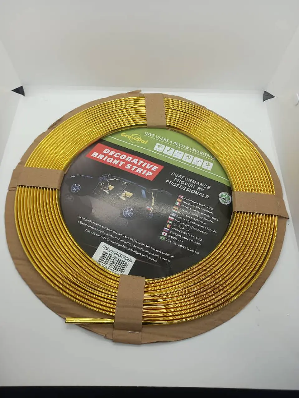 Rollo de Moldura protectora 15 metros para uso en puertas - dorado 3