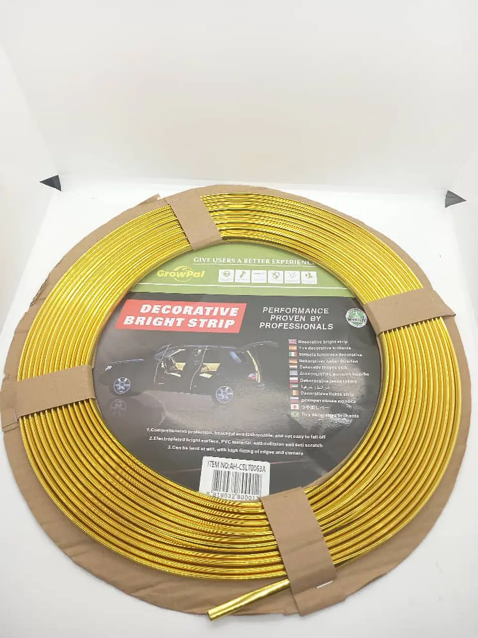 Rollo de Moldura protectora 15 metros para uso en puertas - dorado 4