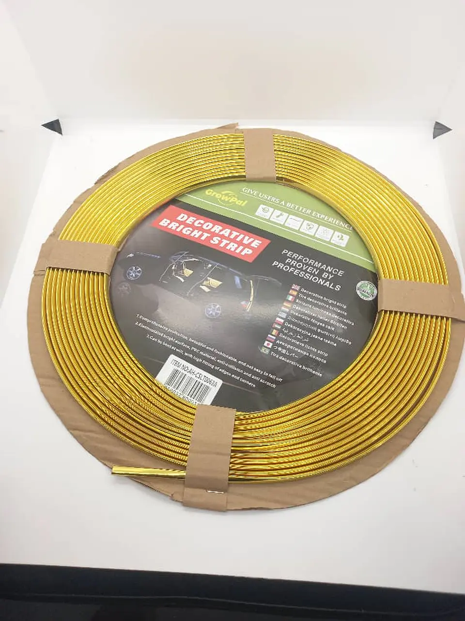 Rollo de Moldura protectora 15 metros para uso en puertas - dorado 5