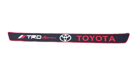 Protector puerta trasera 90x7.4cm - TRD TOYOTA negro/rojo