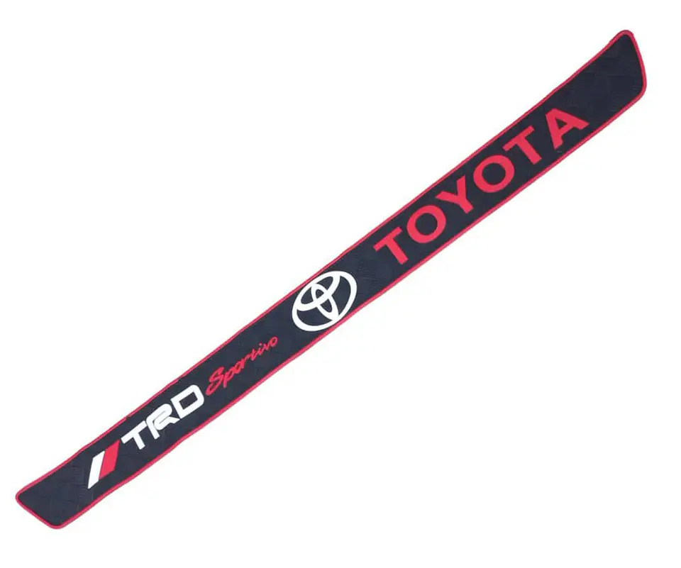 Protector puerta trasera 90x7.4cm - TRD TOYOTA negro/rojo 4
