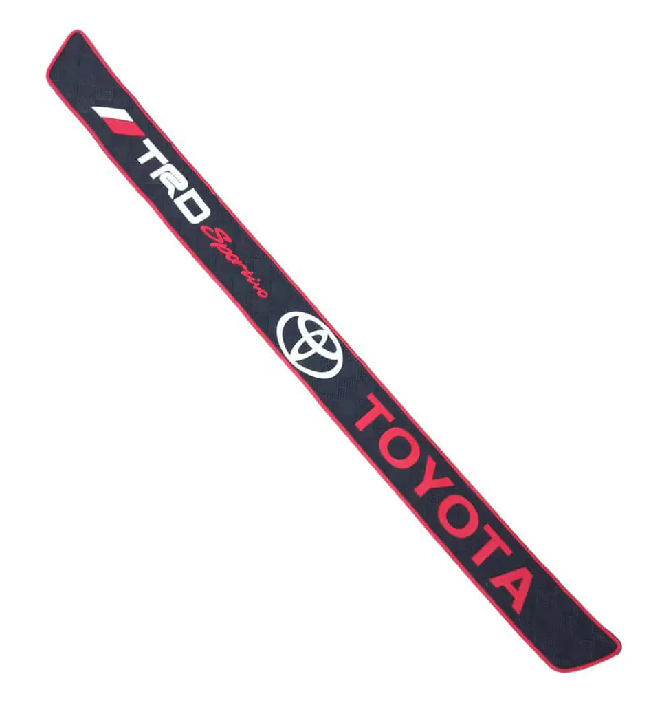 Protector puerta trasera 90x7.4cm - TRD TOYOTA negro/rojo 5