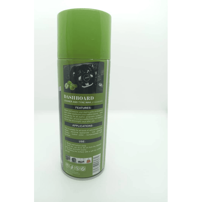 Silicona renovador de plásticos cuero y vinilo de autos con rico aroma frutal manzana protector anti resequedad y grietas 450ml 3