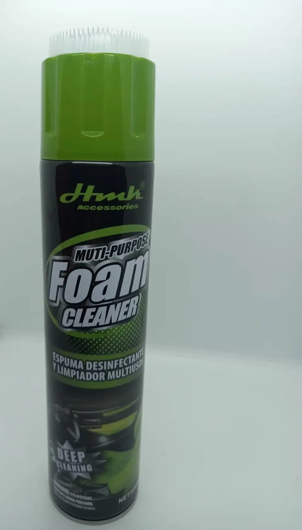 Espuma desinfectante y limpiadora multiusos - HMK con cepillo de 2