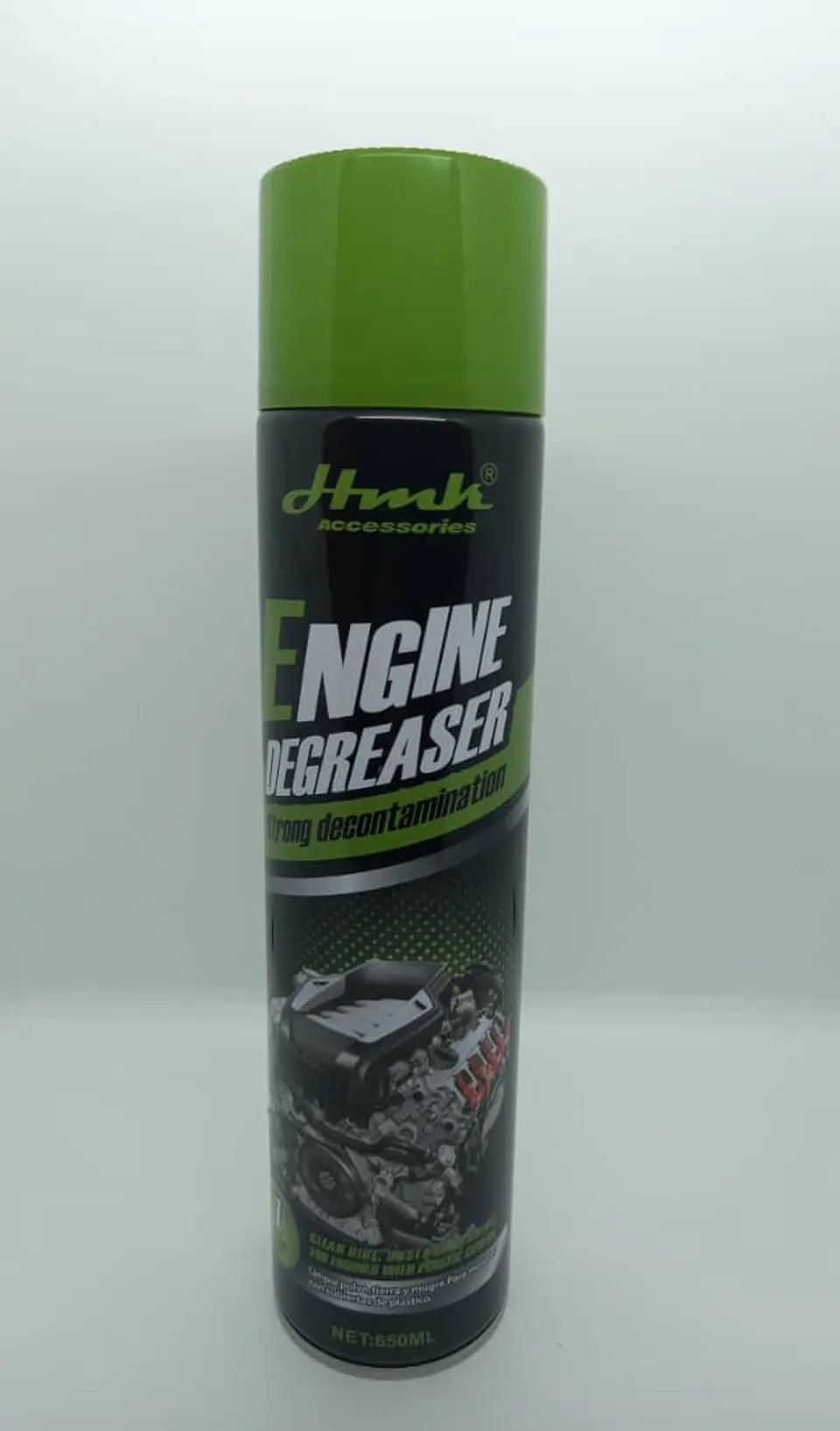 Limpiador y Desengrasante de Motor HMK 650ML remueve restos aceite 4