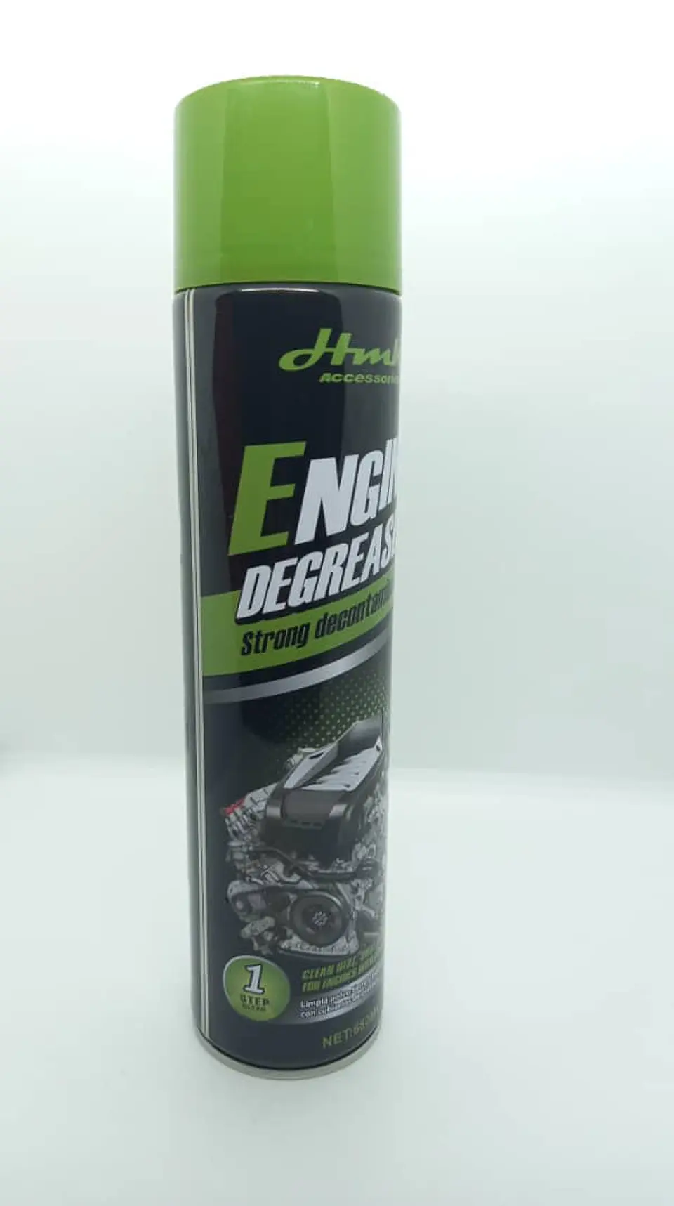 Limpiador y Desengrasante de Motor HMK 650ML remueve restos aceite 6