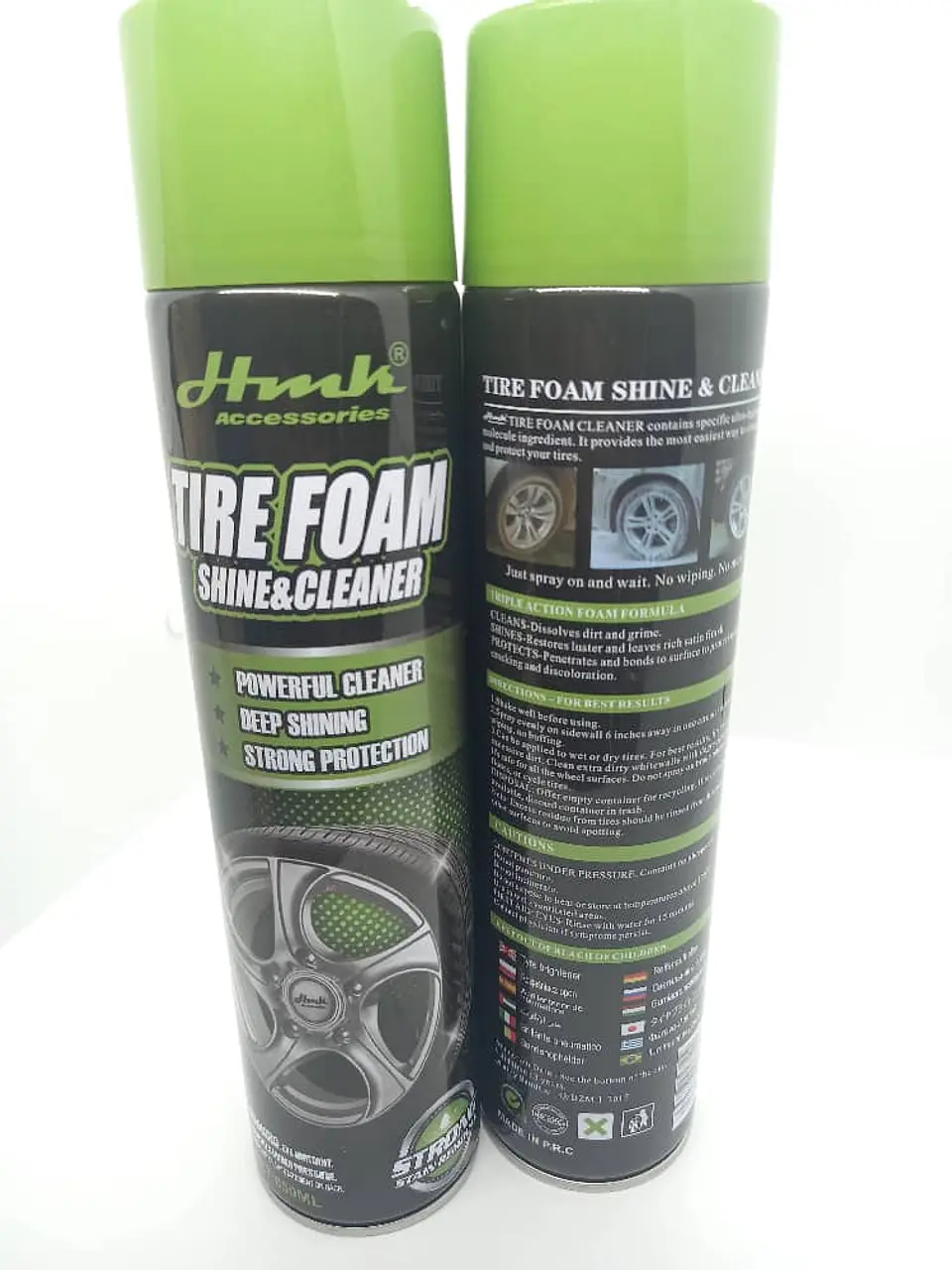 Espuma renovadora autolimpiante para neumáticos y parachoques 650ml 2