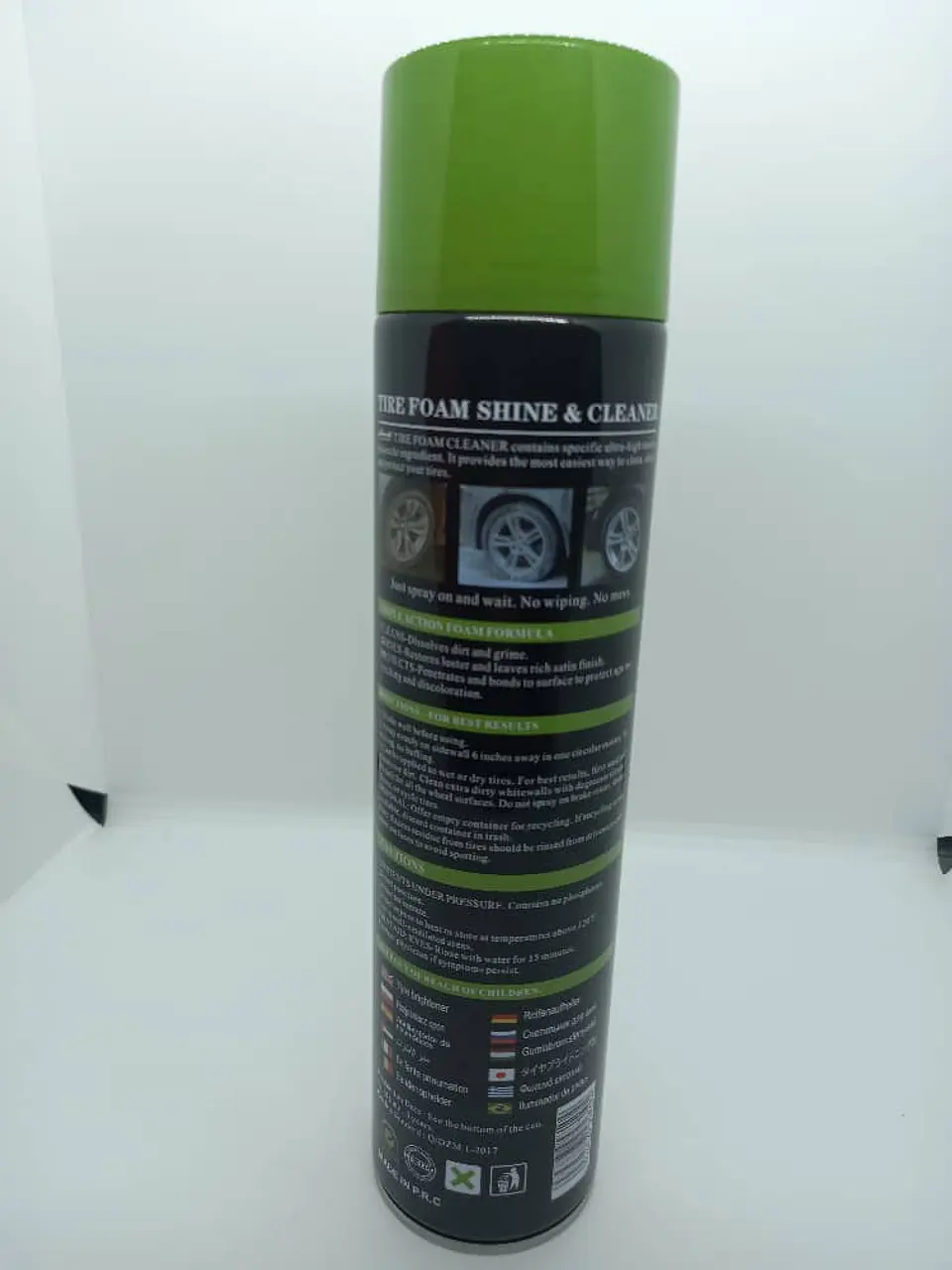 Espuma renovadora autolimpiante para neumáticos y parachoques 650ml 4