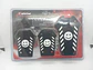 Set cubre pedales carita feliz, 3pzs - Negro/Blanco - Miniatura 4