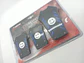 Set cubre pedales carita feliz, 3pzs - Negro/Azul - Miniatura 6