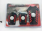 Set cubre pedales carita feliz, 3pzs - Negro/Rojo - Miniatura 5
