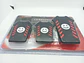 Set cubre pedales carita feliz, 3pzs - Negro/Rojo - Miniatura 6