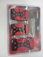 Set cubre pedales de auto, 3pzs aluminio/goma - Negro/Rojo - Miniatura 6