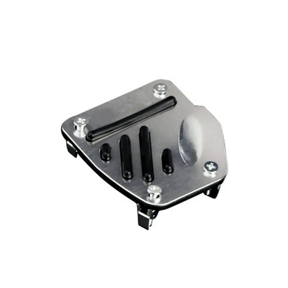 Set cubre pedales de auto, 3pzs - Cromado línea negra H82-23N 3