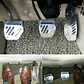 Set cubre pedales de auto, 3pzs - Cromado línea negra H82-23N - thumbnail 11