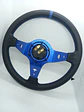 Volante deportivo Sparco 35cm (agujeros) - Centro Azul, línea Azul - thumbnail 8