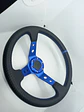 Volante deportivo Sparco 35cm (agujeros) - Centro Azul, línea Azul - thumbnail 9