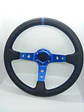 Volante deportivo Sparco 35cm (agujeros) - Centro Azul, línea Azul - thumbnail 10